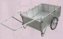 オールアルミ製・ノーパンクタイヤ「折りたたみ式リヤカー」大(最大積載重量130kg)【法人様限定】
