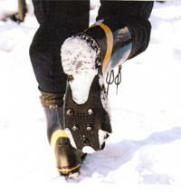 靴に付ける滑り止め 積雪 凍結による転倒防止に！アイススパイク