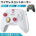 Switch コントローラー ワイヤレス ホール効果トリガー ドリフトなし スイッチ コントローラー 無線 RGBライト付き 6軸ジャイロ 2つ背面ボタン 自動連射 マクロ機能 ゲームパッド Switch/Lite/有機ELモデル/PC/Steam/iOS/Androidに対応