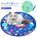 ウォーターマット 猫 犬 空気入れ 2点セット ペット 水プレイマット ペットベッド 水入り ひんやり マット 熱中症対策 猫用クールマット 水遊び 濡れない ...