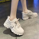 厚底スニーカー レディース シューズ ダッド スニーカー ウォーキングシューズ おしゃれ かわいい 人気 靴 厚底(4)