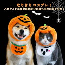 ハロウィン ペット 犬 猫 コスプレ かぼちゃ 着ぐるみ パンプキン 帽子 スタイ 被り物 コスチューム コスプレ おもしろ 衣装 帽子 かぼちゃ帽子 幽霊 犬...