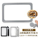 手持ちルーペ 拡大鏡 大型レンズ 5倍/6倍 折りたたみ式 虫眼鏡 大型 3段階調光 10個LEDライト付きルーペ 読書用 USB充電式 拡大鏡 ルーペ 虫めが...
