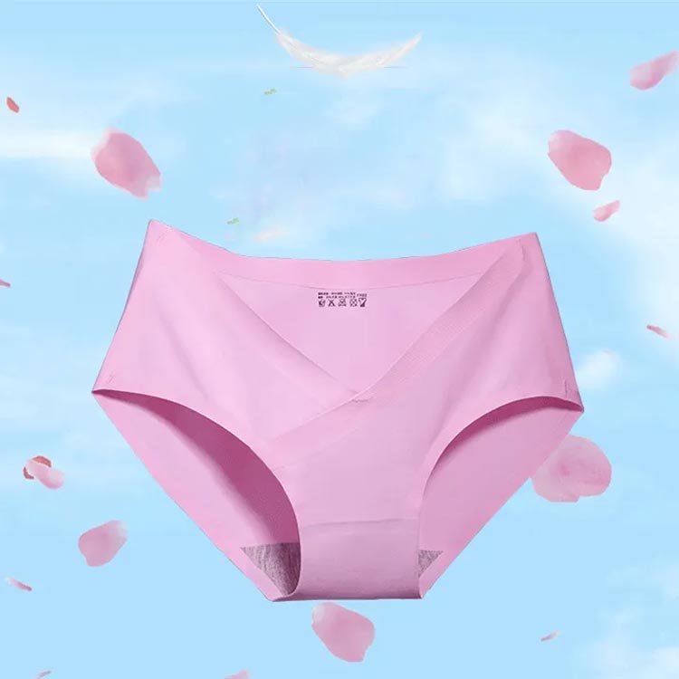 マタニティショーツ シームレス 2枚セット ローライズ 浅ばき マタニティ ショーツ パンツ 綿 コットン 無縫製 通気性 伸縮性 肌に優しい 妊婦 下着 インナー 肌着 無地 産前 産後 かわいい 無地 ひんやり フィット感 大きいサイズ