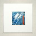 絵画(アクリル画) ちょっと雨だけど大丈夫 (藤田良美) 送料無料 【肉筆】【アクリル画】【抽象画】【変型特寸】