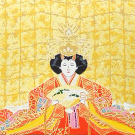 掛け軸　雛段飾り　お雛様掛け軸一番人気！　送料無料　【掛軸】【一間床・半間床...