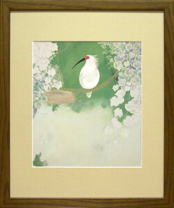 加倉井和夫 絵画 とき 送料無料 【複製】【美術印刷】【巨匠】【変型特寸】