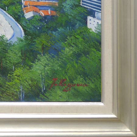 絵画 油絵 南フランス地中海コートダジュール F20号 (滝川英彦) 送料無料 【海・山】【肉筆】【油絵】【外国の風景】【大型絵画】 [2]