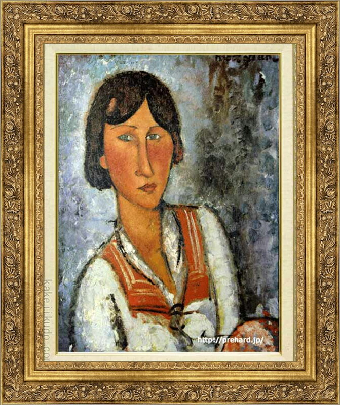 樂天商城 - モディリアーニ　絵画　ジプシー女　P10号　送料無料　【複製】【美術印刷】【世界の名画】【10号】