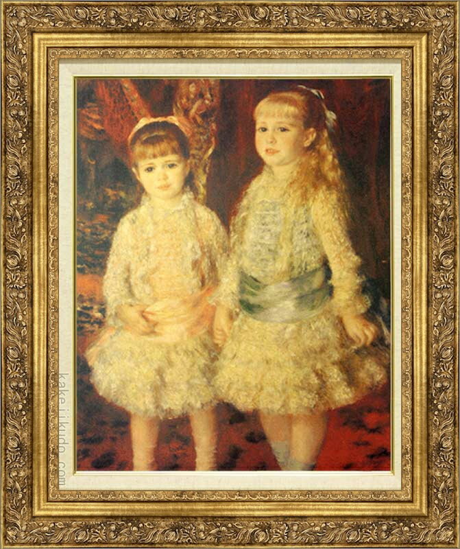 ルノワール　絵画　ばら色と青　P10号　送料無料　【複製】【美術印刷】【世界の名画】【10号】