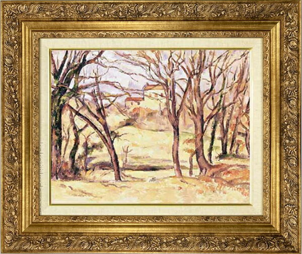 樂天商城 - セザンヌ　絵画　ル・トロネ街道沿いの木と家　F6号　送料無料　【複製】【美術印刷】【世界の名画】【6号】