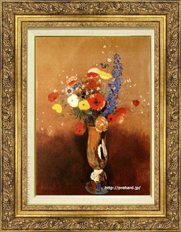 樂天商城 - ルドン　絵画　花束　M8号　送料無料　【複製】【美術印刷】【世界の名画】【8号】