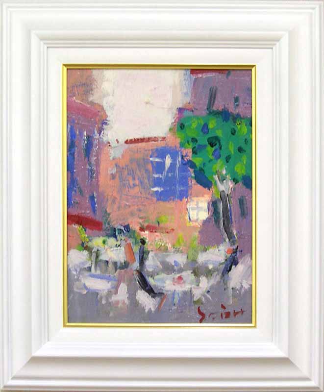 【画　題】小さな広場（イタリア）※肉筆作品※ 【解　説】イタリアの小さな広場。人々のとりとめない会話が聞こえてくるようです。当地・静岡県西部地方の画家、佐藤徹先生の大らかな筆致が心に響く作品です。豊かな色彩で自由を謳う、「色彩の詩人」佐藤徹先生の作品を、是非お手元でお楽しみください！ 【寸　法】額寸●縦50.5cm×横41.0cm（F4） 【作　家】佐藤徹（さとう・てつ） 【特　記】肉筆画・油絵・額付【特　典】壁に取り付けるための『金具フック』もお付けします！絵画（肉筆油絵）　佐藤徹　小さな広場（イタリア） イタリアの小さな広場。人々のとりとめない会話が聞こえてくるようです。当地・静岡県西部地方の画家、佐藤徹先生の大らかな筆致が心に響く作品です。ゆったりと眺めていると、心の枷がするりと外れていくかのような、明るい気持ちになれるのが魅力。豊かな色彩で自由を謳う、「色彩の詩人」佐藤徹先生の作品を、是非お手元でお楽しみください！ 【紹介文：（C）掛軸堂画廊＜禁転載・禁改変流用＞】 画　題 小さな広場（イタリア） 寸　法 【絵寸法】縦：33.4cm×横：24.3cm(F4号)【額寸法】縦：50.5cm×横：41cm 作　家 佐藤徹（さとう・てつ）◆この作家の作品一覧はこちら◆ 略　歴 ページ上（↑）をご覧下さい。 体　裁 肉筆画・油絵・額付【肉筆作品】※各アイコンの意味は、こちら 付属品 ↑壁に取り付けるための『金具フック』もお付けします！