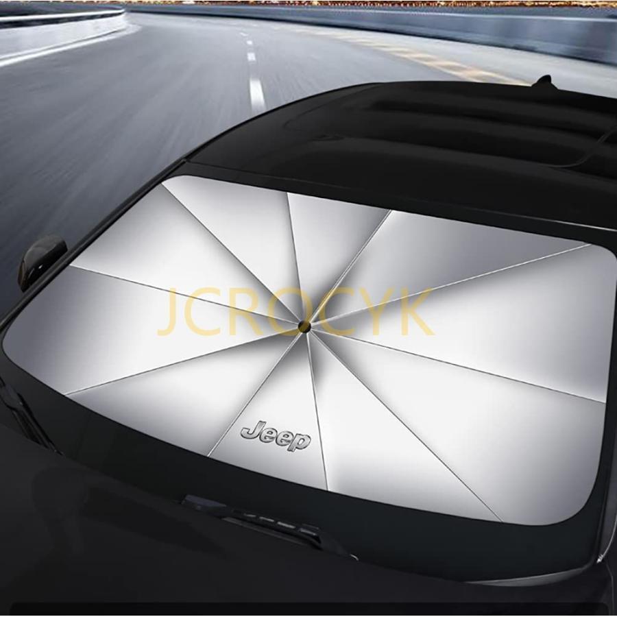 ジープ　サンシェード ラングラー　コンパス クライスラー レネゲード チェロキー パトリオット フロン..