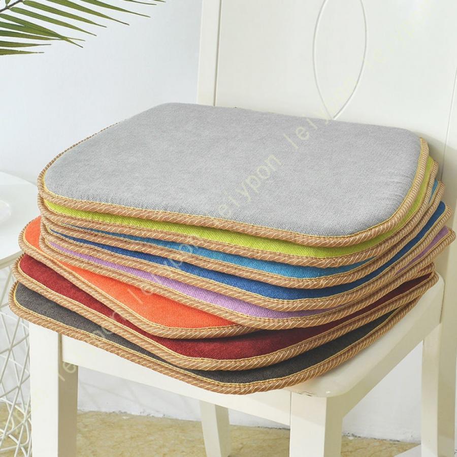 チェア 北欧 花柄 おしゃれ 馬蹄 座布団 座面 チェアパッド チェアマット イス 椅子用 低反発 体圧分散..