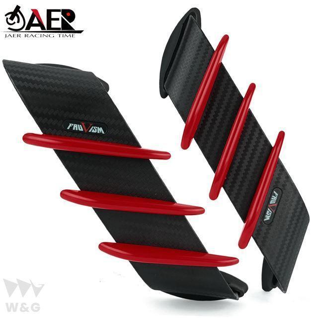 カワサキニンジャ250/3000/400/650 zx6r zx10r ninja 1000sx用フロントフェアリング空力ウィング装飾品