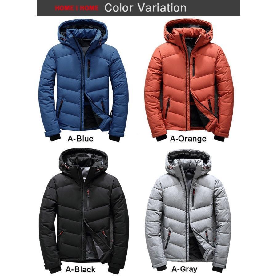 ダウンジャケット メンズ 赤 防寒着 メンズ ダウン アウター メンズ コート メンズ アウター 冬 マウンテンダウンジャケット ブランド H