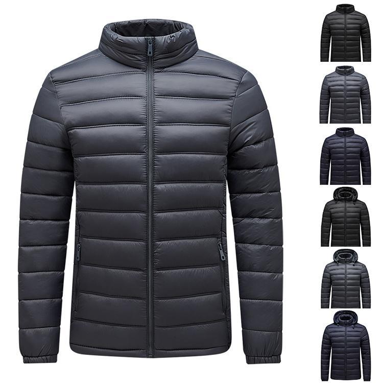 ダウンジャケット メンズ ライトダウン 軽量 フード付き 暖か 薄手 防寒着 秋冬 20代 30代 40代 50代