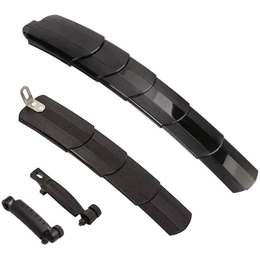 自転車フェンダー マッドガード 泥よけ 前後セット 伸縮式 角度調整 簡単取り付け ロードバイク/クロス..