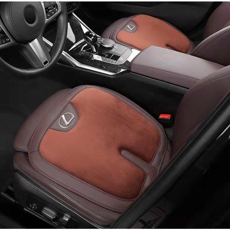 レクサス IS LS RX NX CT LC RC GS LX UX ES HS LEXUS 車用 記憶綿シートクッション 滑り止め フランネル 保温する 座布団 【2個セット