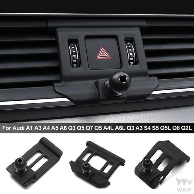 専用スマホスタンドホルダー ベース コロケーションマウントブラケット アウディ A1 A3 A4 A5 A6 Q3 Q5 Q7 2016 2017