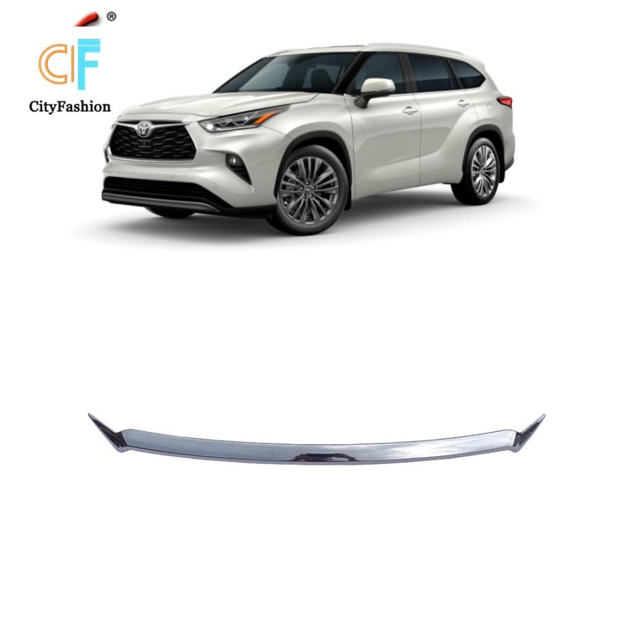 トヨタ 21年式 ハイランダー カスタム フロント 中央 フードトリムストリップ メッキシークイン