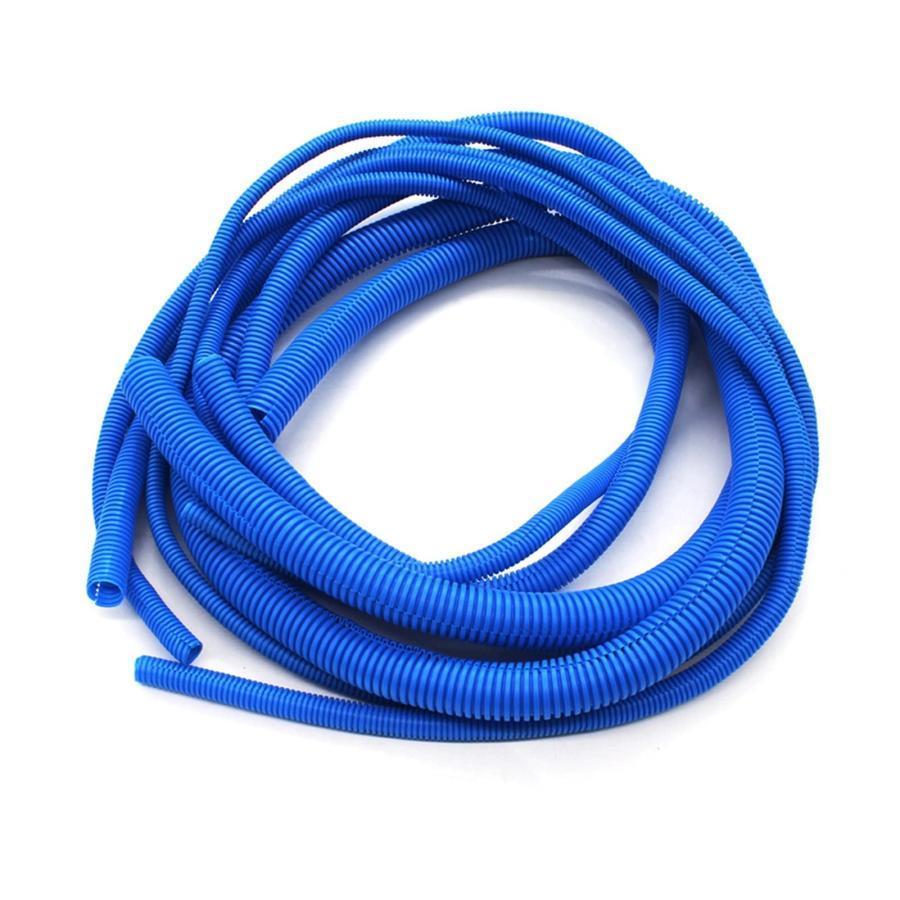 2m 4ピース8mm-25mmフレキシブルコルゲートチューブオートカーコルゲートチューブパイプ絶縁ワイヤーハ..
