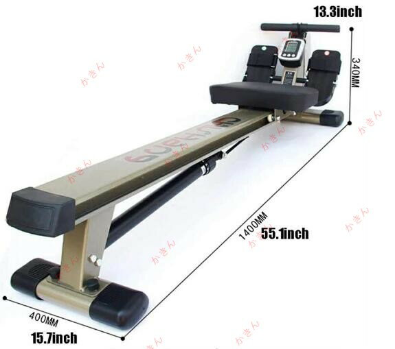 折り畳み式のローイングマシン、12のレベル調節可能な抵抗LCDモニター、流体抵抗お座り姿勢ミュートパドル、屋内フィットネス機器カーディオワークアウト