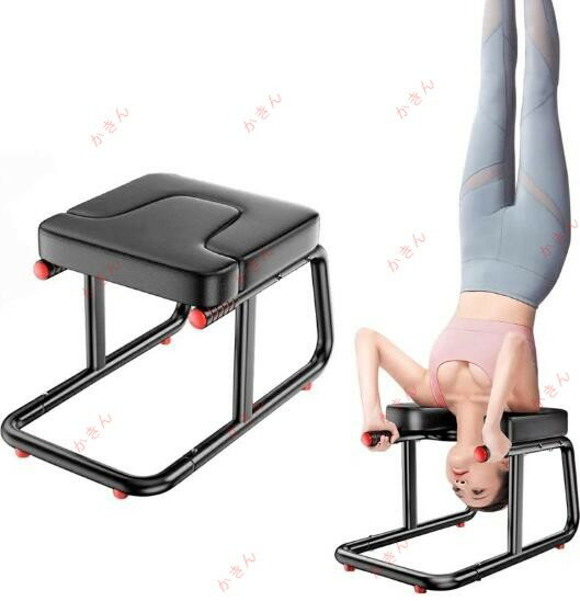 全鋼サポート鋼フレーム：安定性を強化するための統合溶接、物理的エンジニアリング補強バー、変形のない安定した長期使用 人間工学に基づいたデザイン：この倒立スツールは、逆さまに立ち、肩から体重を支え、倒立スタンドを簡単にするのに役立ちます。それ...