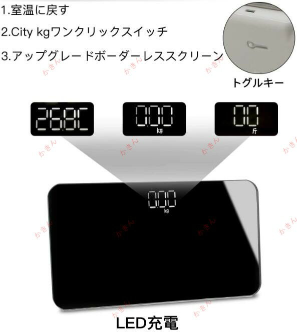 ι���νŷ� �ߥ��νŷ� �ǥ����� ������ �Ÿ���ưON/OFF �Хå��饤���� 180kg�ޤ��б� ������ �ܥǥ��������� �򹯴��� �������å� �νŴ���