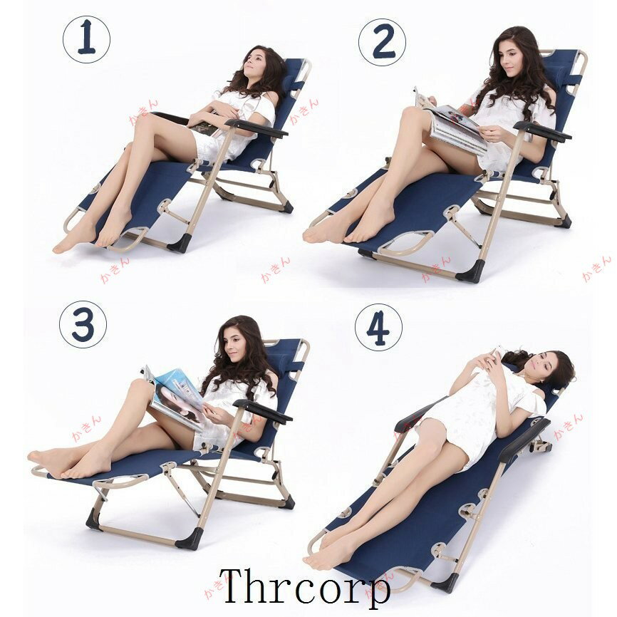 アウトドアチェア サマーベッド 折りたたみ リクライニング チェア ハイバック ベッド フルフラット イス 椅子 キャンプ アウトドア デッキチェア 庭園