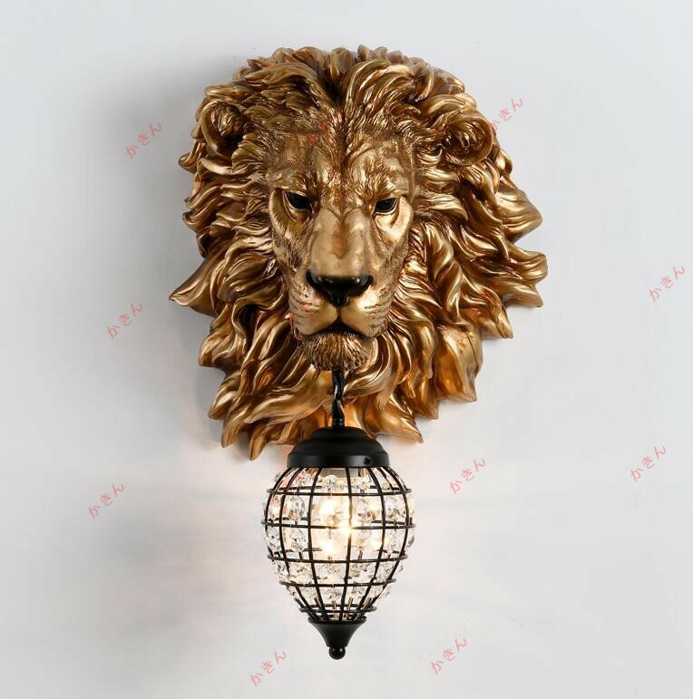 品質保証 壁掛け照明 ブラケットライト 壁掛け灯　玄関照明 間接照明 インテリア照明 ライオン 2色選択可能
