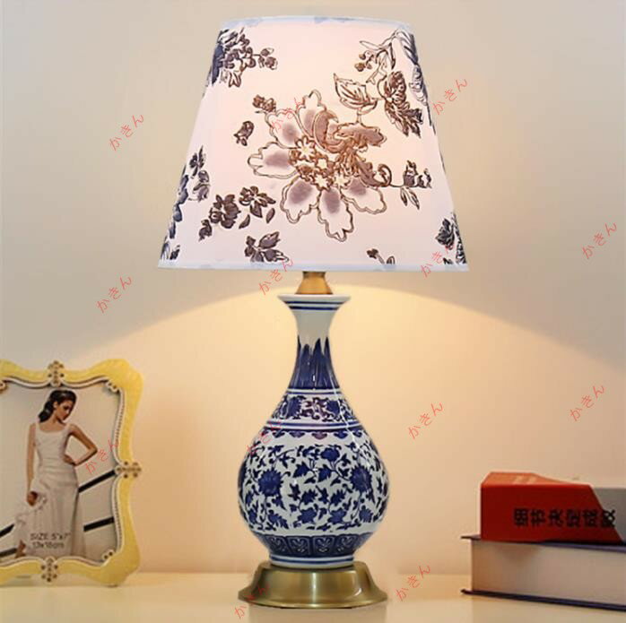 超人気☆照明スタンドライト テーブルランプ デスクライト 卓上ステンド 高級陶器スタ お見逃しなく！