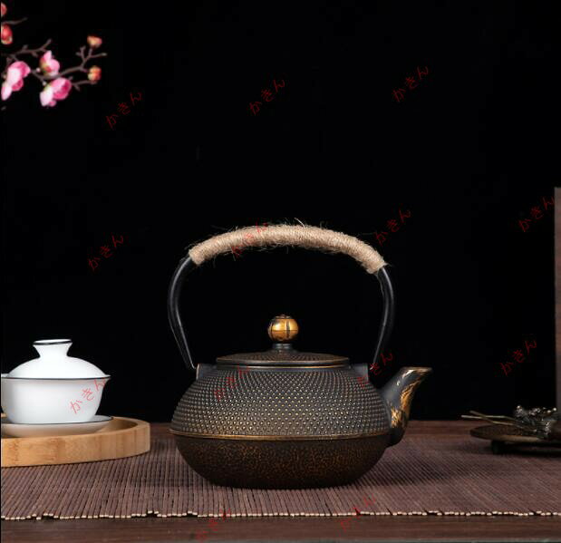 お見逃しなく！ 老鉄瓶★1.2L容量 鋳鉄製ティーポット純粋な手水を沸かして茶を煮る茶具