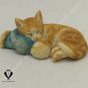 本物そっくり猫の置物 ガーデンオーナメント 置物 猫 ガーデニング オブジェ ポリレジン ネコ ガーデン 庭 屋外 玄関 出窓 階段 インテリア オブジェ 置き...