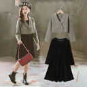 卒業式 女の子 子供服 スーツ ピアノ発表会 入学式 スーツ フォーマル 七五三 2点セット フォーマル キッズ ジャケット コート ワンピース 結婚式 発表会