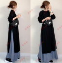 ワンピース レディース 春 秋 長袖 ロングワンピース スカート セットアップ マキシ丈 秋冬 通勤着 可愛い 秋服 ゆったり 体型カバー 20代 30代 40代 50代
