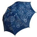 麻の日傘：藍染め　あめんぼ その1
