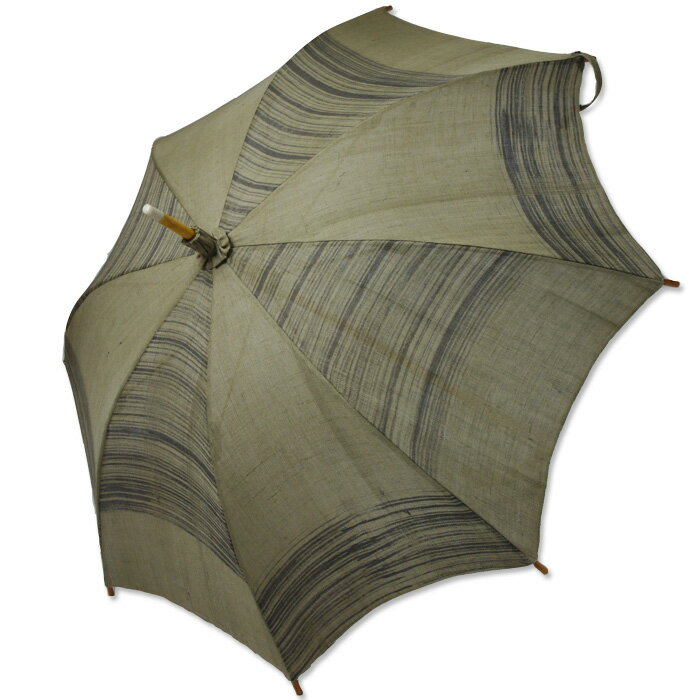 麻の日傘【シケ引き市松】 刈...