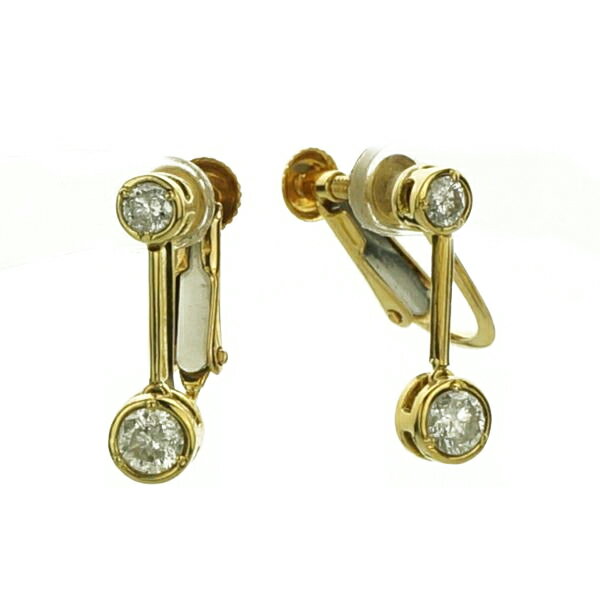 【限定1点】 K18 イエローゴールド ダイヤモンド イヤリング 日本製 【KSEA14102】イヤリング ゴールド 18k 18金 レディース ジュエリー ギフト プレゼント