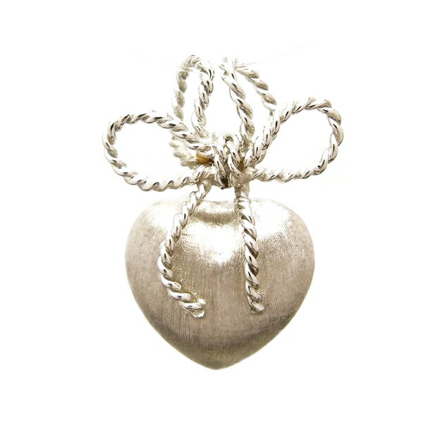 【限定1点】 K18 ホワイトゴールド ハート ペンダントトップ イタリア製 【PE07248】ペンダントトップ ハート リボン ゴールド 18k 18金 レディース ジュエリー ギフト プレゼント