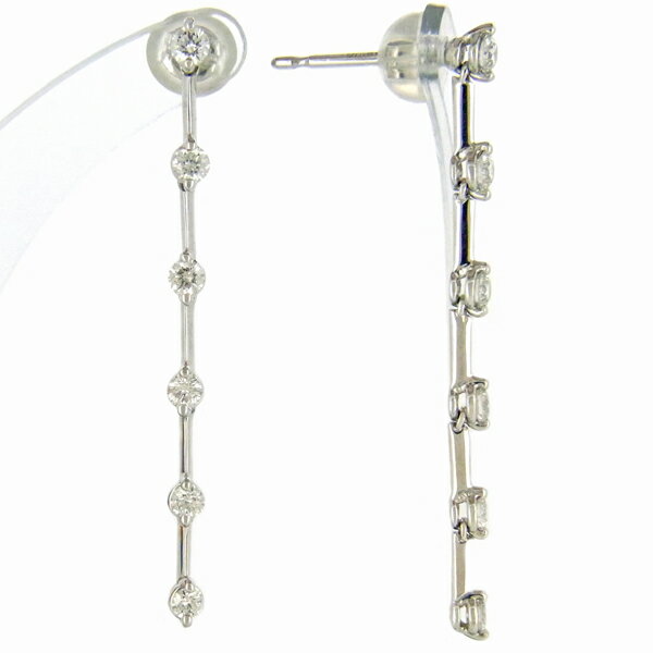 【限定1点】 K18 ホワイトゴールド ダイヤモンド スタッドピアス 日本製 【DL07C11】ピアス キャッチ スタッド ダイアモンド ゴールド 18k 18金 レディース ジュエリー ギフト プレゼント