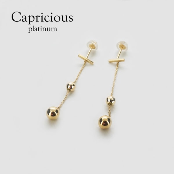 Rakuten - 【限定1点】 カプリシャス K18 イエローゴールド スタッドピアス 日本製 【CAPI511N000760】ピアス キャッチ スタッド ゴールド 18k 18金 レディース ジュエリー ギフト プレゼント