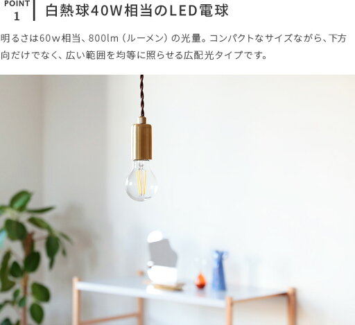 E26 LED エジソン電球【800lm 60w相当 電球 照明 LED LEDライト 電気 照明器具 led照明 電球色 26mm 26口金 7.5w 口金 消費電力 長寿命 エコ 節電 省エネ フィラメント型 エジソン電球 新生活】