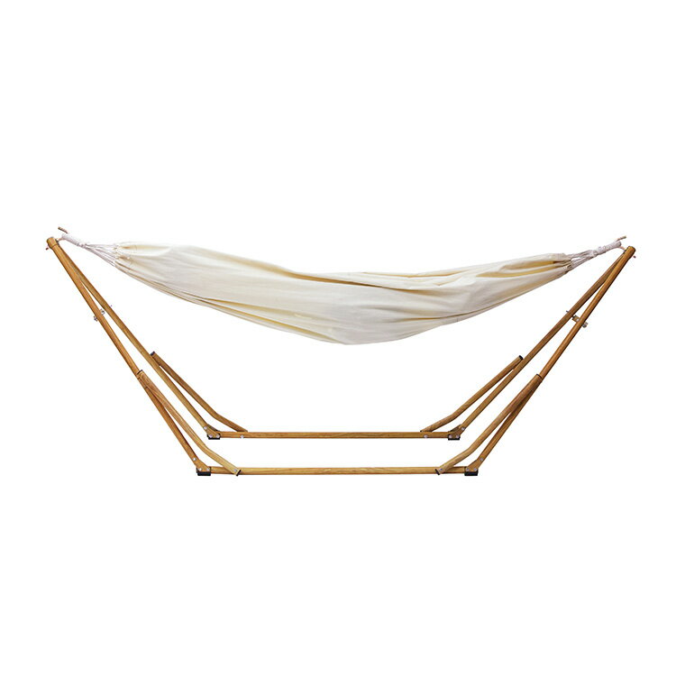 3WAY自立式ポータブルハンモック 綿 Sifflus シフラス【ハンモック チェア ハンガーラック 室内 アウトドア 自立式 収納バッグ付き インテリア ナチュラル 木 アイボリー かわいい 可愛い おしゃれ 北欧 テイスト ギフトプレゼント 夏フェス 誕生日】通販格安セール情報 楽天 通販