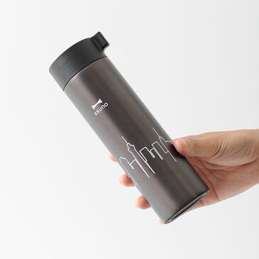 【ポイント10倍】水筒 直飲み ブルーノ BRUNO スケープボトル 400ml【マイボトル マイ水筒 蓋付き 魔法瓶 ステンレスマグボトル ステンレス製 保冷 保温ポット タンブラー こぼれない スリム 子供 男性 ギフト 贈り物 おしゃれ かわいい 北欧 プレゼント 新生活 運動会】