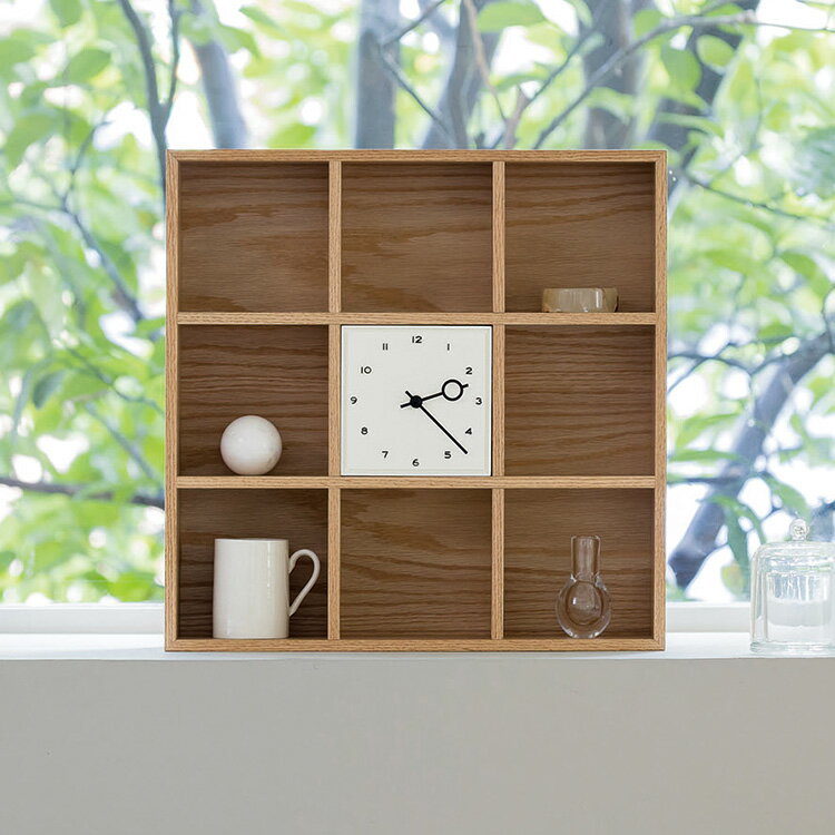 乐天商城 - テーブルクロック ノルビ CL-4564 Norrby インターフォルム 置き時計 置時計 木製 オーク ウッドラック シェルフ 収納 飾り棚 ディスプレイ おしゃれ 北欧 ナチュラル レトロ モダン 卓上 静音 スイープムーブメント インテリア 雑貨 ギフト プレゼント 新築祝い 結婚祝い