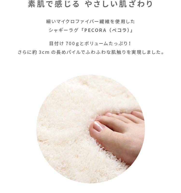 アクセントラグ 洗えるラグ ペコラ Pecora ビーンズ 90×65cm シャギー ふわふわラグマット 小さめ おしゃれ 毛布 マイクロファイバー 高密度極細繊維 目付け700g ノンホルムアルデヒド 床暖房対応 ホットカーペット対応 滑り止め 玄関マット トイレマット 北欧 かわいい
