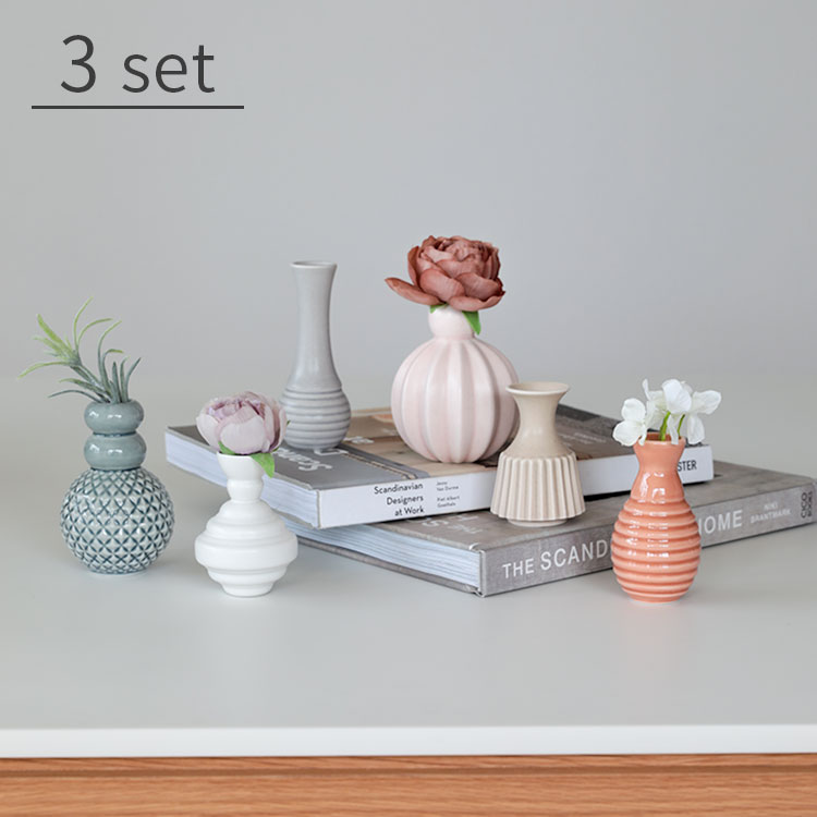 【美品】dottir Samsurium ミニベルフラワーベース　3個セット フラワーベース Minibells ミニベル 3個セット dottir nordicdesign