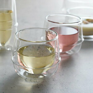 KINTO キントー KRONOS クロノス ダブルウォール ワイングラス 250ml【ワイングラス コップ タンブラー カップ グラス ワイン ガラス 耐熱ガラス 誕生日プレゼント 実用的 プチギフト おしゃれ かわいい 可愛い 女性 引越祝い 結婚祝い】
